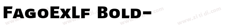 FagoExLf Bold字体转换